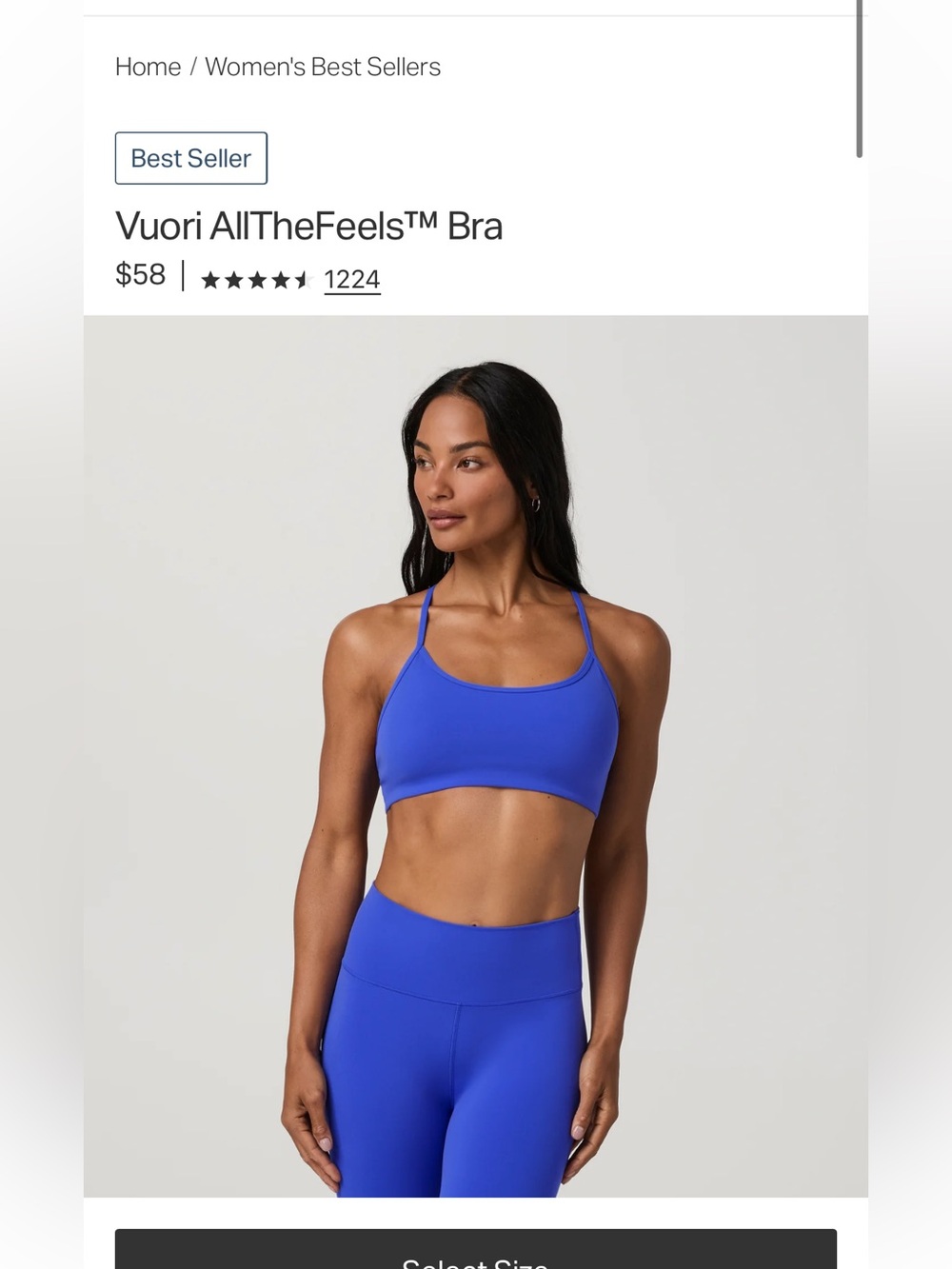 Vuori All the feels bra